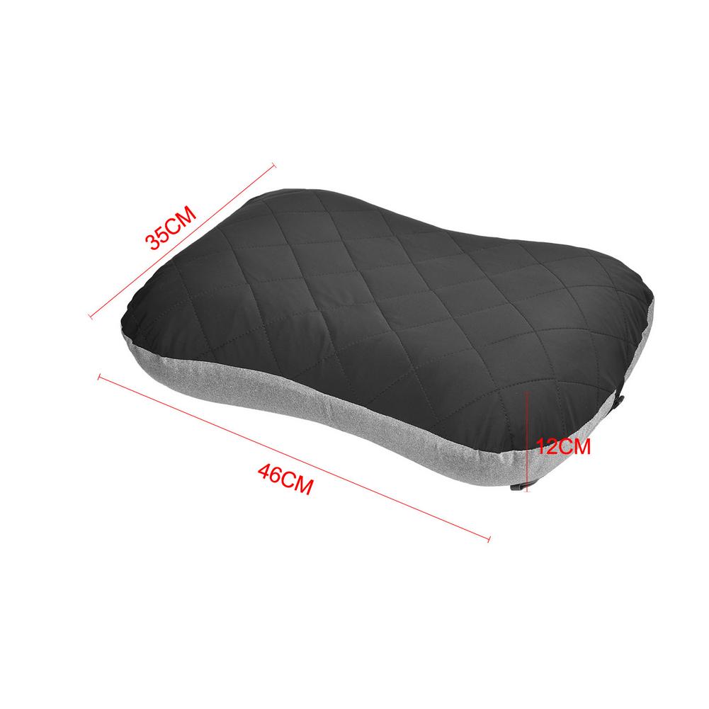 Iatable Pillow Outdoor Square PVC TPU Neck Pillow Air Cushion Camping Trip Nap Device Fixed Strap Case Relaxing Tool Recliner