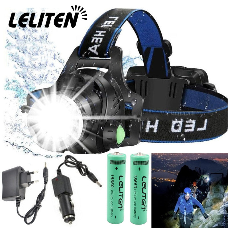 Portable zooming xml-t6 L2 V6 Led Head lamp ZOOM Fishing headlight Camping Headlamp Hiking Flashlight  Bicycle light torch