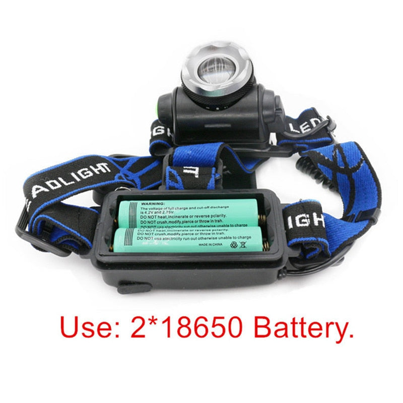 Portable zooming xml-t6 L2 V6 Led Head lamp ZOOM Fishing headlight Camping Headlamp Hiking Flashlight  Bicycle light torch