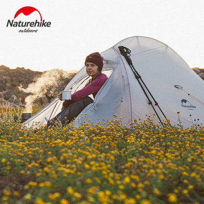 Naturehike New Upgrade Cloud UP 2 Ultralight Tent 10D Nylon Silicone Portable Self Standing Outdoor Camping Tents With  Free Mat