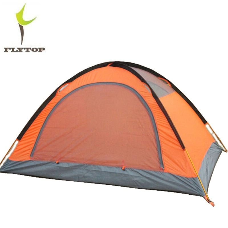 FLYTOP Outdoor Camping Tent For Rest Travel 2 Persons 3 Double Layer Windproof Waterproof Winter Professional Tourist