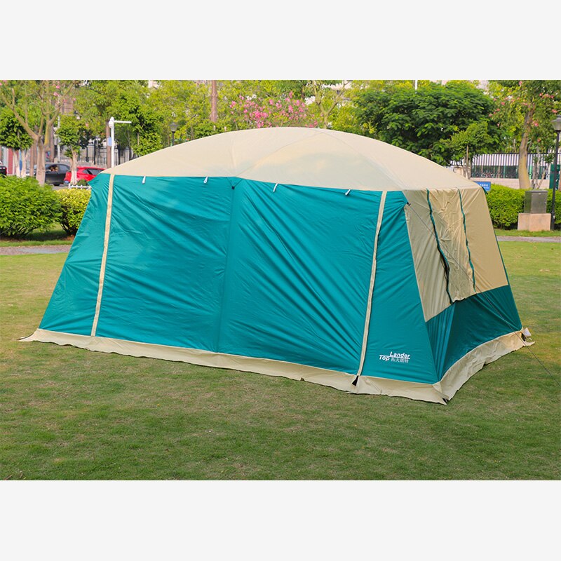 Large Camping Tents Family  8-12 Person 2 Bedrooms Full Cover Double Layer Super Waterproof Outdoor Party Beach Big Cabin Tent