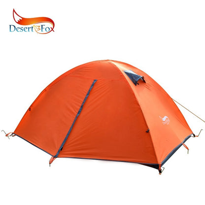 Desert&Fox Backpacking Tent 2 Person Double Layer Camping Tents 4 Seasons Waterproof Breathable Lightweight Portable Travel Tent