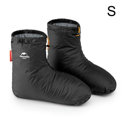 90% White Goose Down Climbing Shoe Covers Camping Indoor Outdoor Unisex Winter Warm Feet Cover Waterproof Windproof Keep Warm