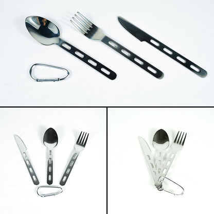 Outdoor Multifunctional Portable Tableware Fork Knife Spoon Portable Suitable for Hiking Camping Picnic EDC