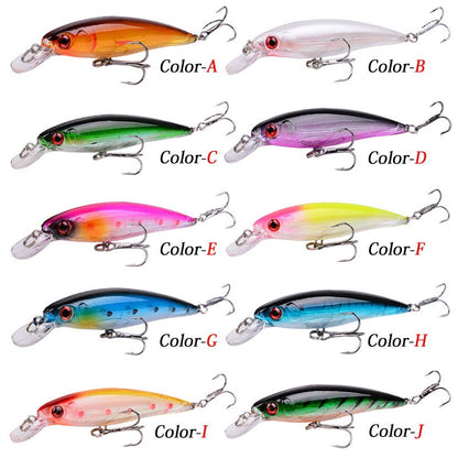 1PCS Laser Minnow Fishing Lure 11CM 13G pesca hooks fish wobbler tackle crankbait artificial japan hard bait swimbait